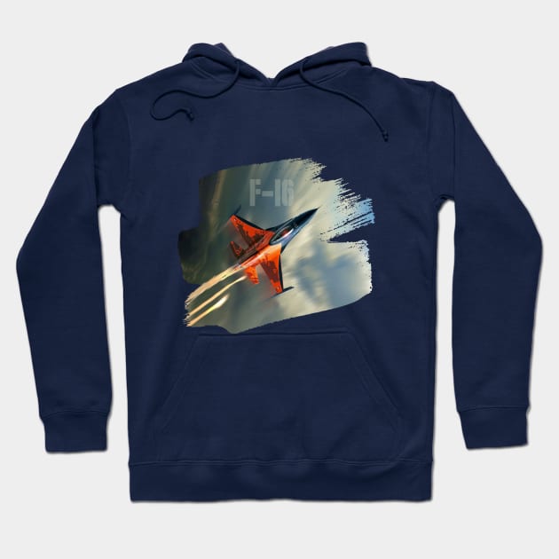 F-16 Soaring Hoodie by Spyinthesky